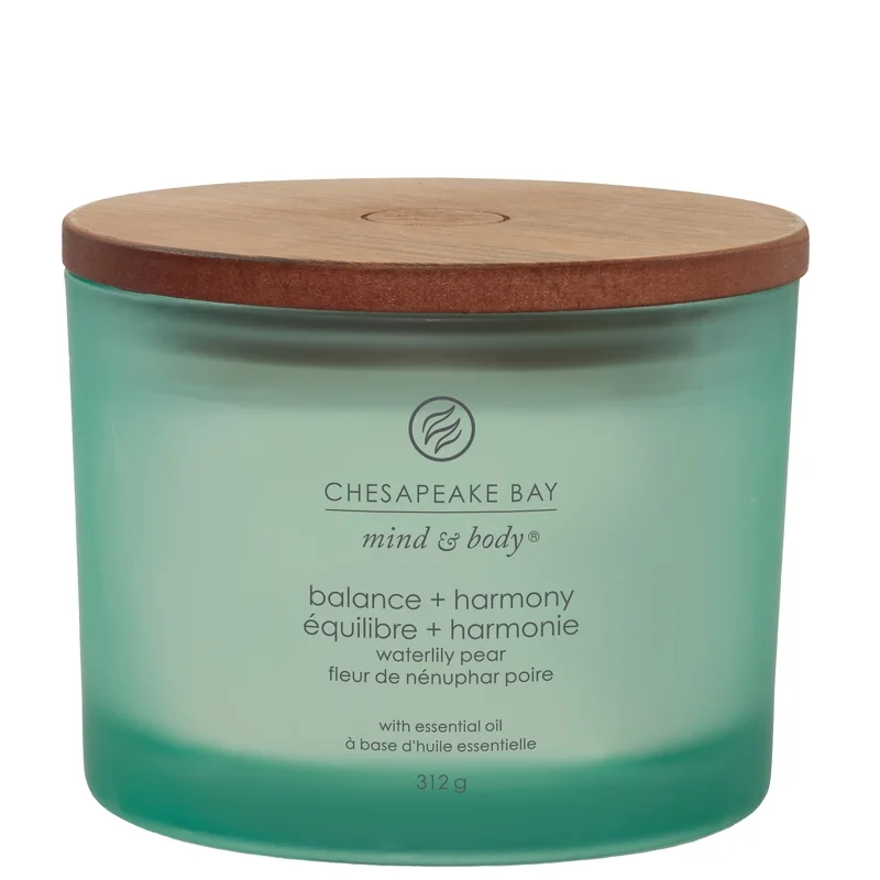 Chesapeake Bay Mind & Body Balance & Harmony 3 Wick Candle 312g Image 1