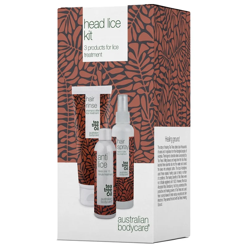 Australian Bodycare Hair Treatments Head Lice Kit 3 Piece Lice Treatment Kit Image 1