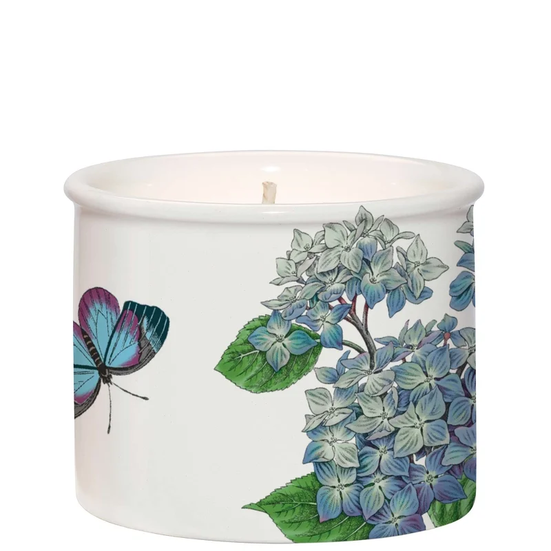 Wax Lyrical Portmeirion Botanic Garden Hydrangea Ceramic Candle - 155g Image 1