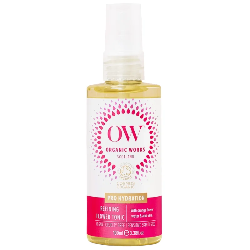 Organic Works Pro Hydration Refining Flower Tonic 100ml Image 1
