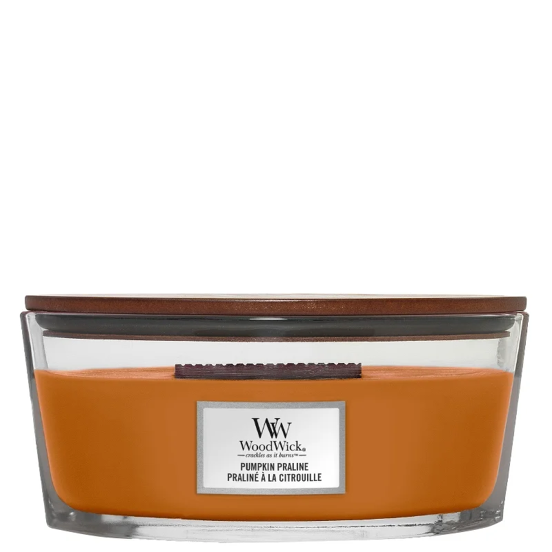 WoodWick Ellipse Candles Pumpkin Praline 453.6g / 16 oz. Image 1