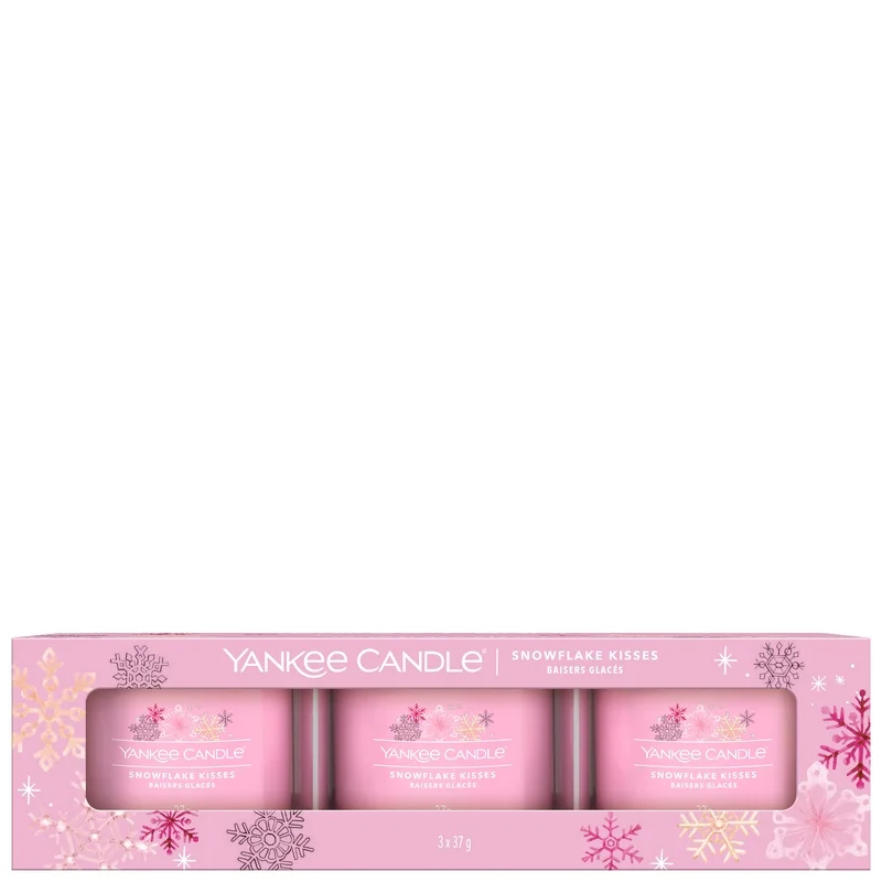 Yankee Candle Christmas 2022 Snowflake Kisses Pack of 3 Image 1