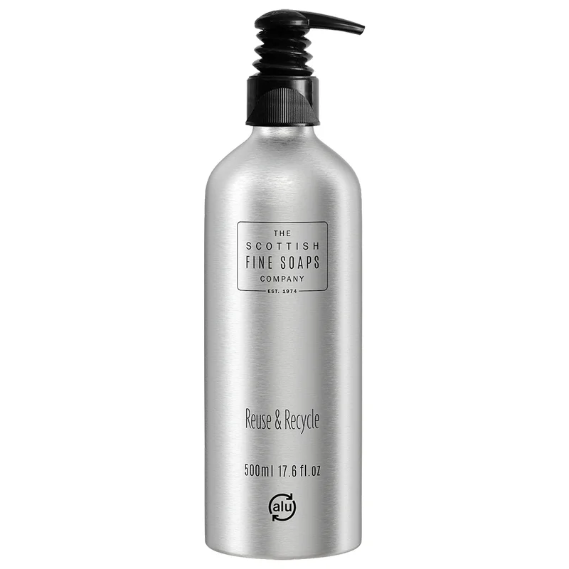 Scottish Fine Soaps Reuse & Recycle Refillable Aluminium Bottle 500ml Image 1