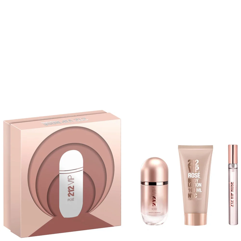 Carolina Herrera 212 VIP Rose Eau de Parfum Spray 80ml Gift Set Image 1