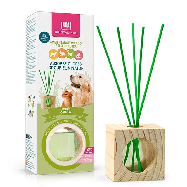 Cristalinas Pets Reed Diffuser Garden Odour Pet Odour Eliminating Reed Diffuser 30ml