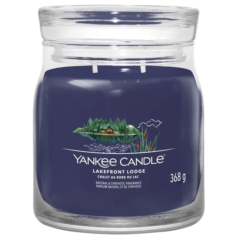 Yankee Candle Signature Jar Candle Medium Jar Lakefront Lodge 368g Image 1