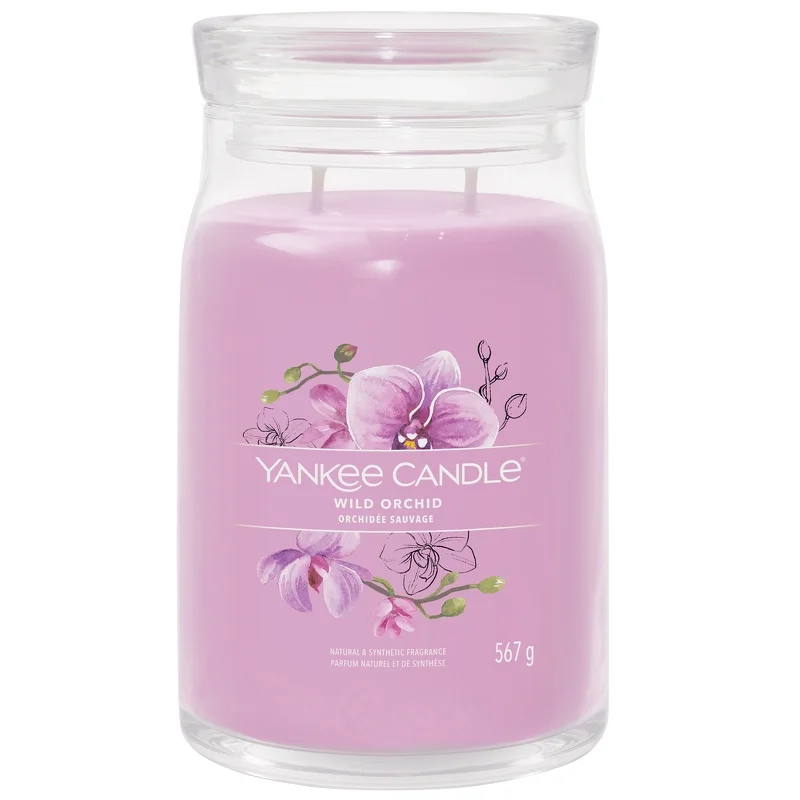 Yankee Candle Signature Jar Candle Large Jar Wild Orchid 567g Image 1