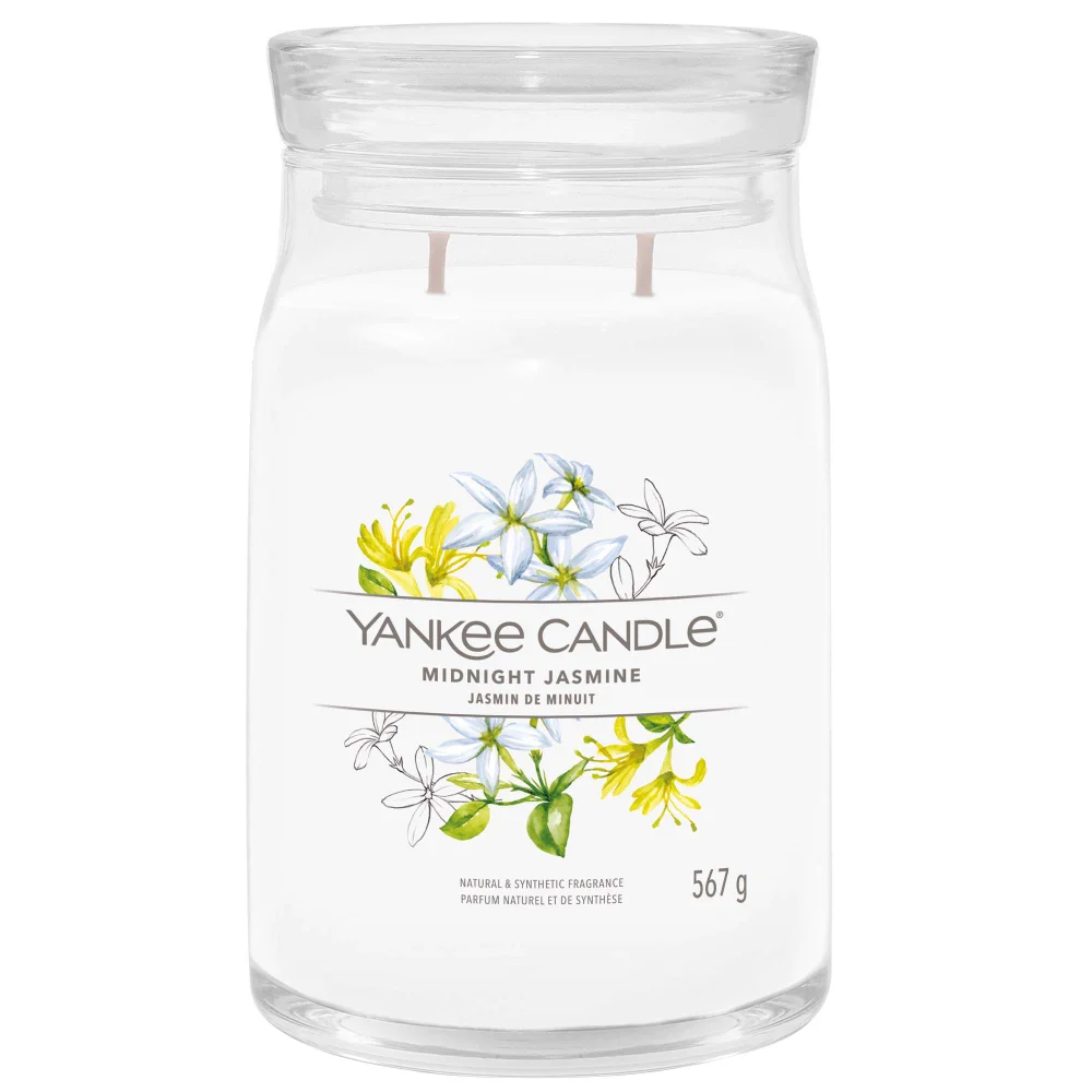 Yankee Candle Signature Jar Candle Large Jar Midnight Jasmine 567g Image 1