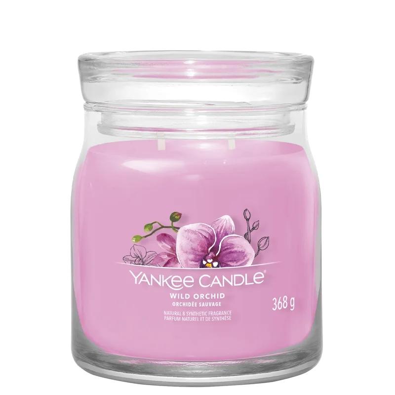 Yankee Candle Signature Jar Candle Medium Jar Wild Orchid 368g Image 1