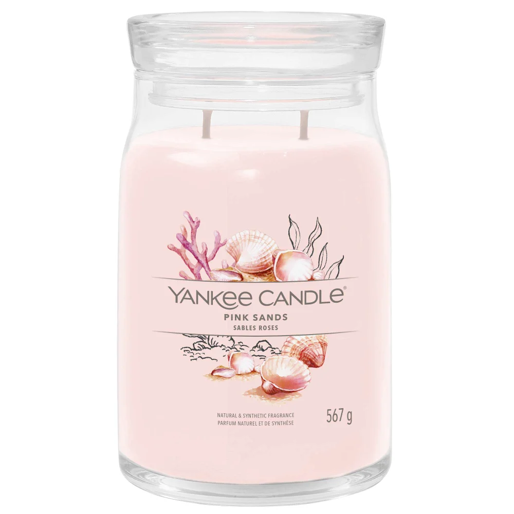 Yankee Candle Signature Jar Candle Large Jar Pink Sands 567g Image 1