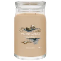 Yankee Candle Signature Jar Candle Large Jar Amber & Sandalwood 567g - undefined undefined