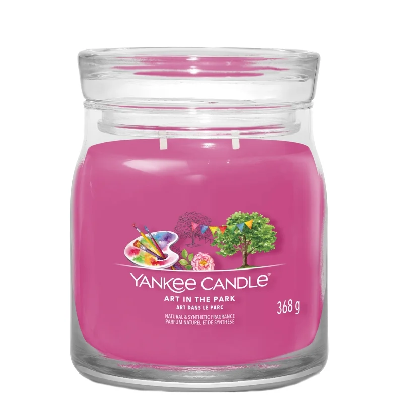 Yankee Candle Signature Jar Candle Medium Jar Art In The Park 368g Image 1