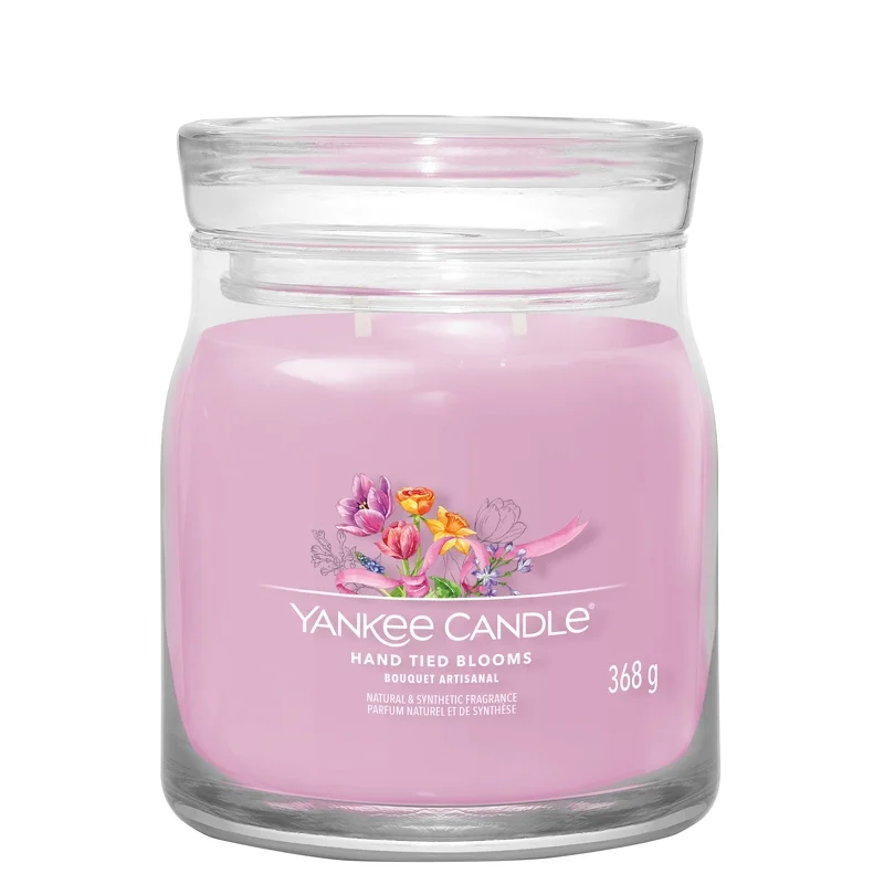 Yankee Candle Signature Jar Candle Medium Jar Hand Tied Blooms 368g Image 1
