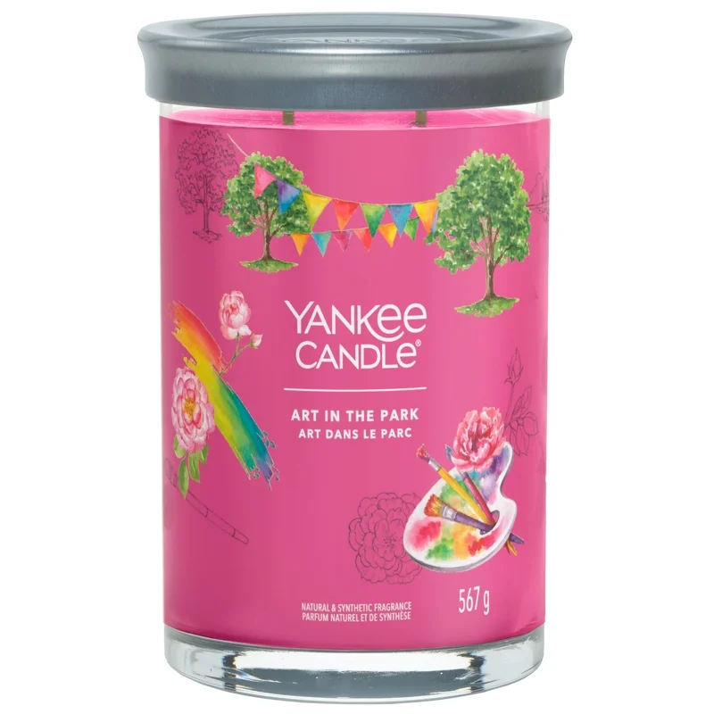 Yankee Candle Signature Jar Candle Large Tumbler Art In The Park 567g Image 1