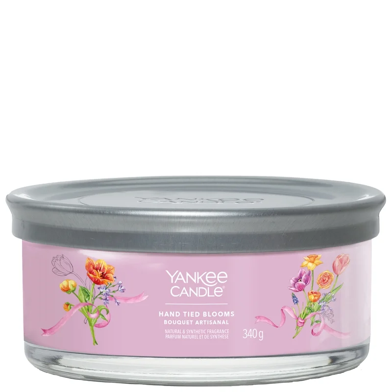 Yankee Candle Signature Jar Candle Multi Wick Tumbler Hand Tied Blooms 340g Image 1