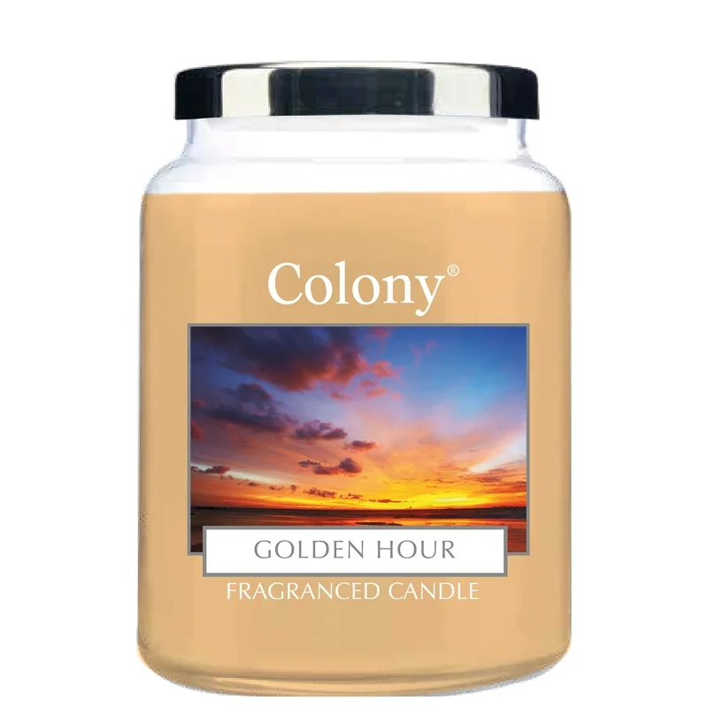 Wax Lyrical Colony Medium Candle Jar Golden Hour 335g Image 1