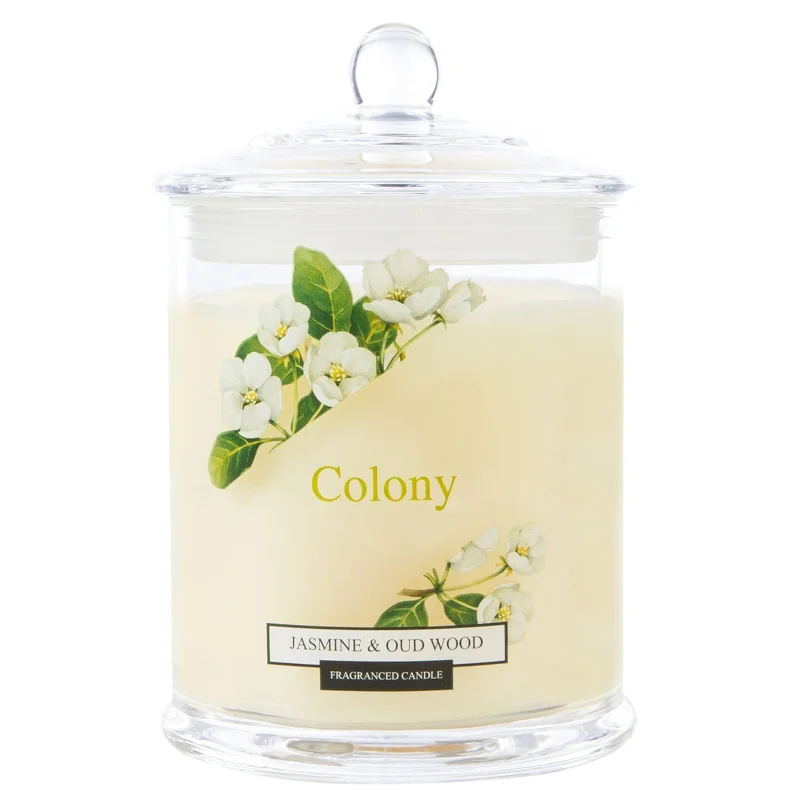 Wax Lyrical Colony Large Candle Jar Jasmine & Oud 475g Image 1
