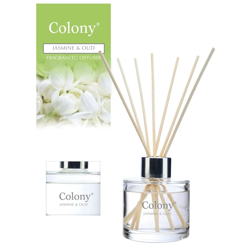 Wax Lyrical Colony Reed Diffuser Jasmine & Oud 100ml Image 1