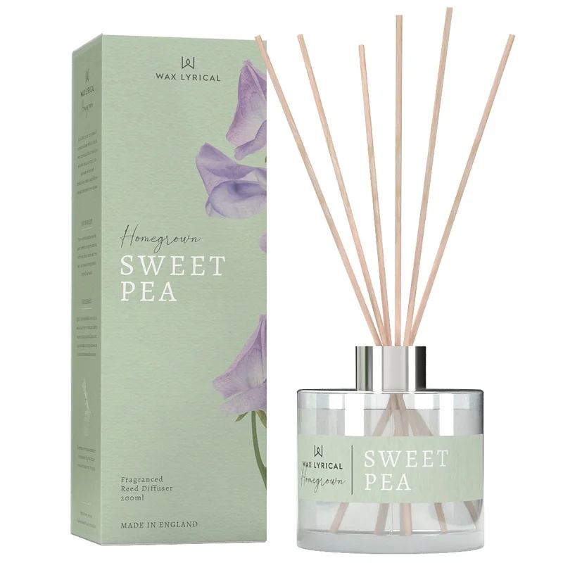 Wax Lyrical Homegrown Reed Diffuser Sweet Pea 200ml Image 1