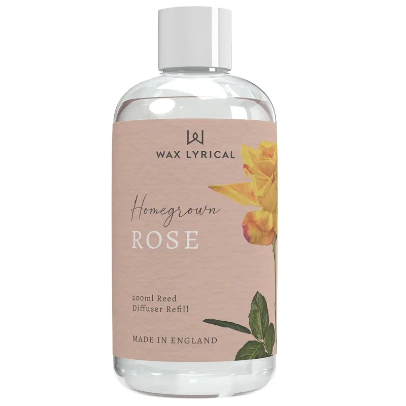 Wax Lyrical Homegrown Reed Diffuser Refill Rose 200ml Image 1