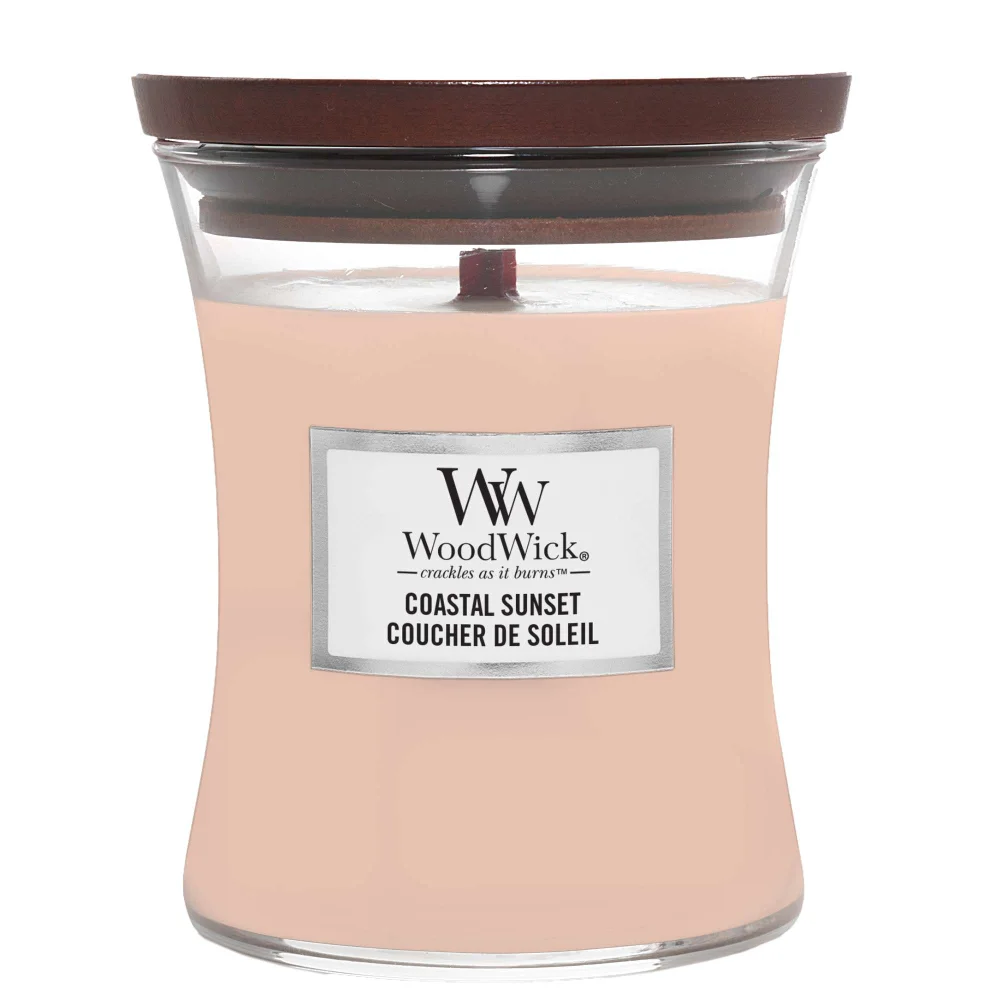 WoodWick Hourglass Candles Coastal Sunset Medium Candle 275g / 9.7 oz. Image 1