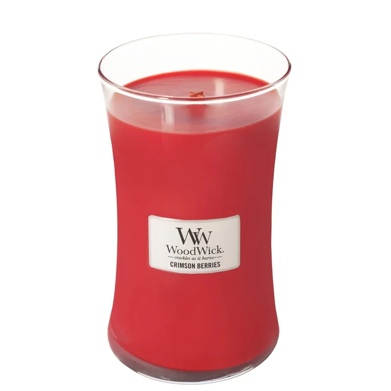 WoodWick Hourglass Candles Crimson Berries Medium Candle 275g / 9.7 oz. Image 1
