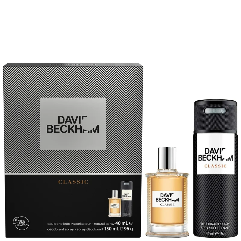 David Beckham Classic Eau de Toilette Spray 40ml Gift Set Image 1