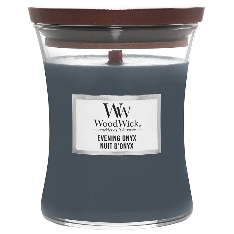 WoodWick Hourglass Candles Evening Onyx Medium Candle 275g / 9.7 oz. Image 1
