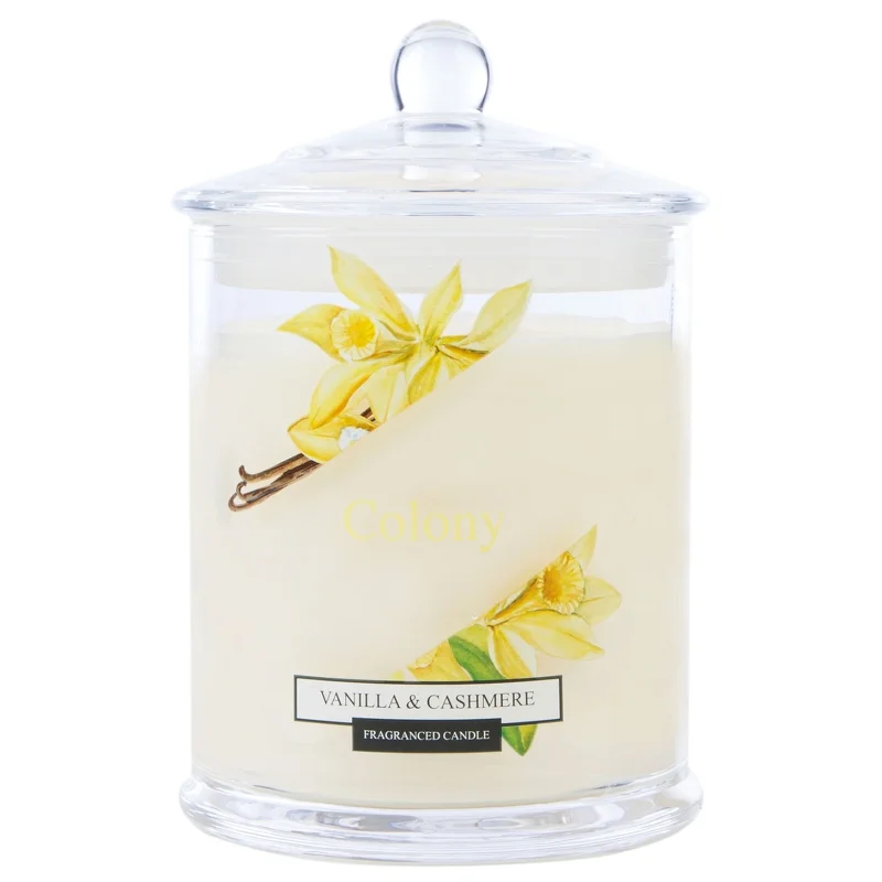 Wax Lyrical Colony Large Candle Jar Vanilla & Cashmere 475g Image 1