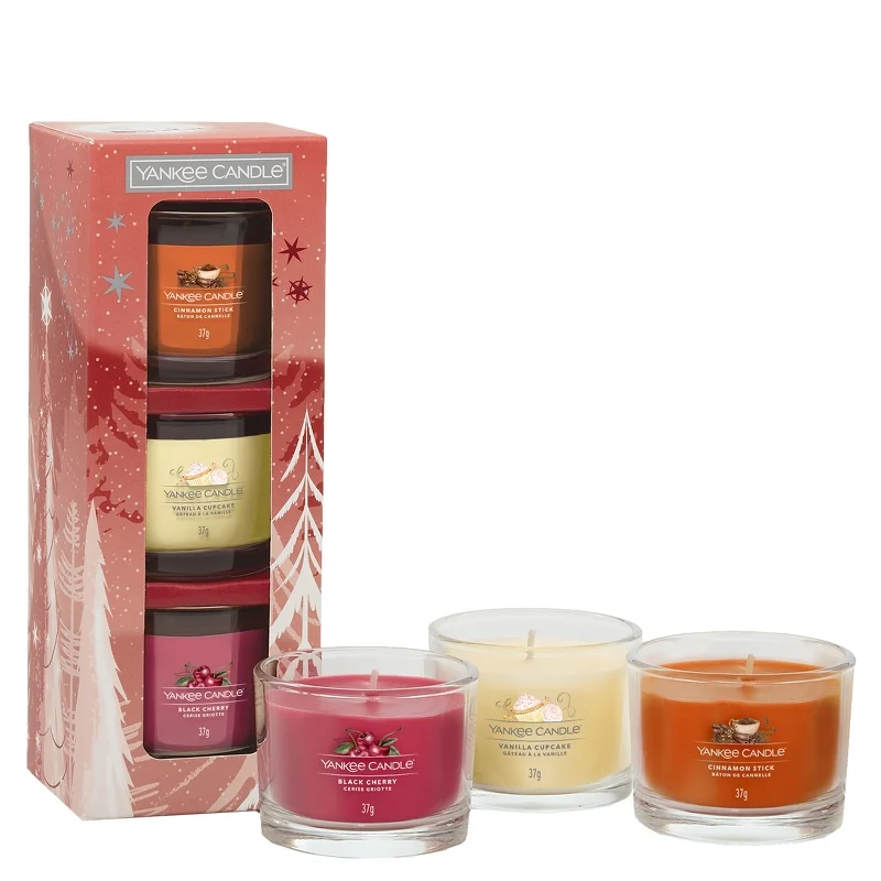 Yankee Candle Christmas 2023 3 Filled Votive Gift Set Image 1