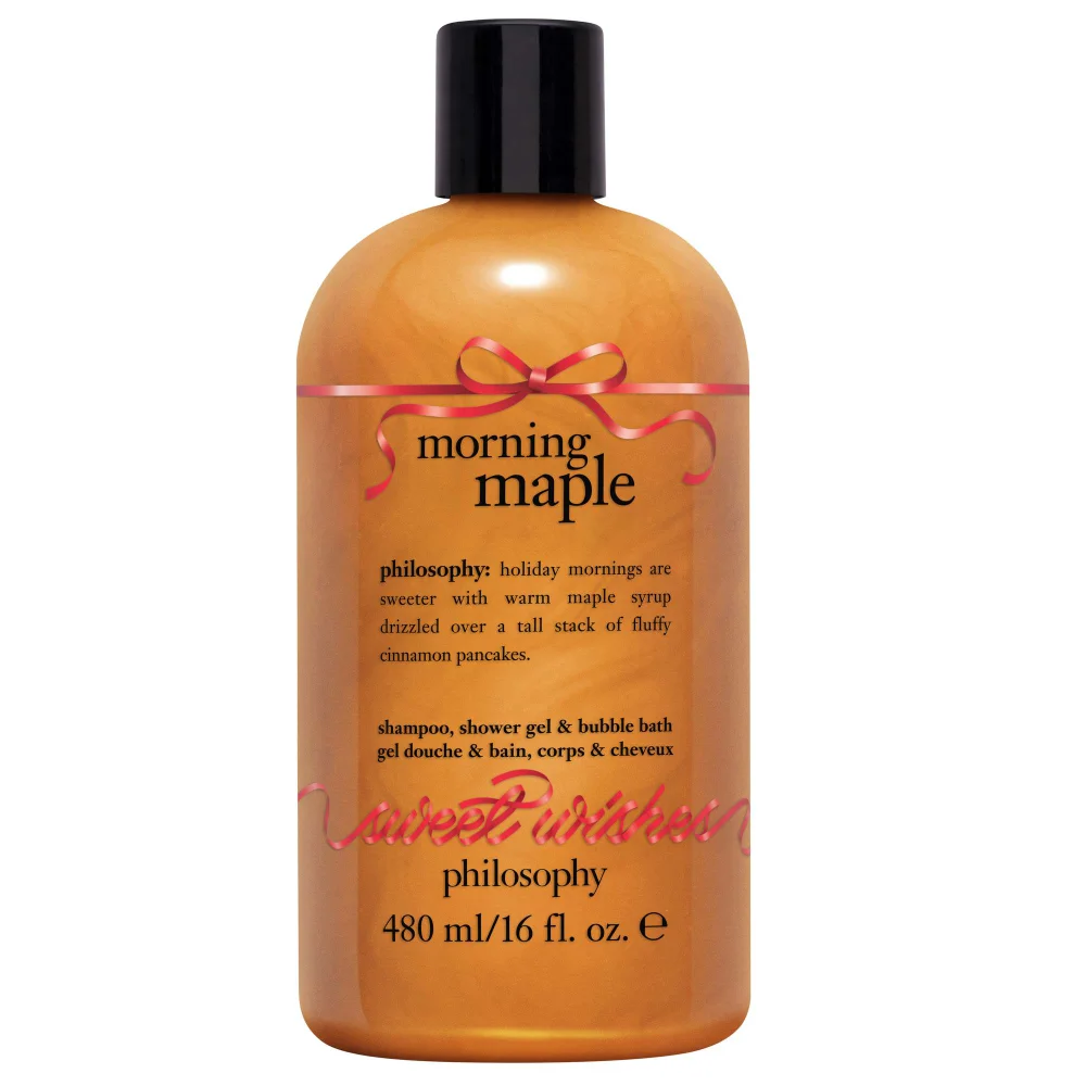 Philosophy Christmas 2023 Morning Maple Shower Gel & Bubble Bath 480ml Image 1