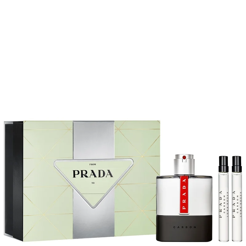 Prada Christmas 2023 Luna Rossa Carbon Eau de Toilette Spray 100ml Gift Set Image 1