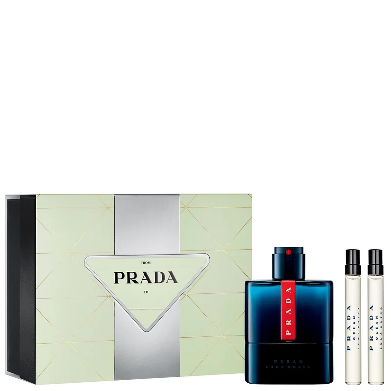 Prada Christmas 2023 Luna Rossa Ocean Eau de Toilette Spray 100ml Gift Set Image 1