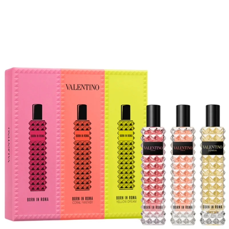 Valentino Christmas 2023 Born In Roma Donna Eau de Parfum Spray 3 x 10ml Gift Set Image 1