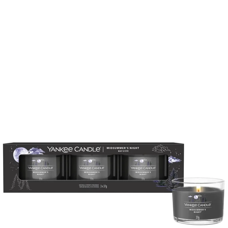 Yankee Candle Gifts & Sets 3 Pack Filled Votive Midsummers Night Image 1