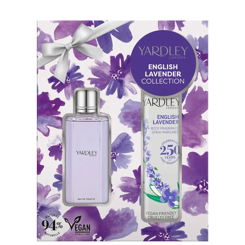 Yardley English Lavender Eau de Toilette Spray 50ml Gift Set Image 1