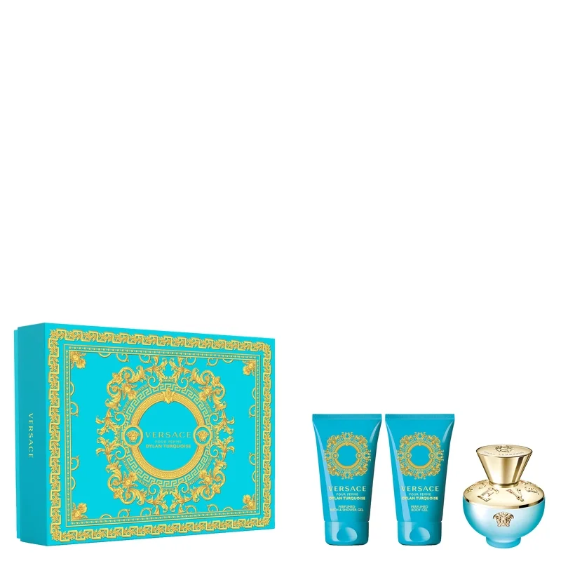 Versace Dylan Turquoise Eau de Toilette Spray 50ml Gift Set Image 1
