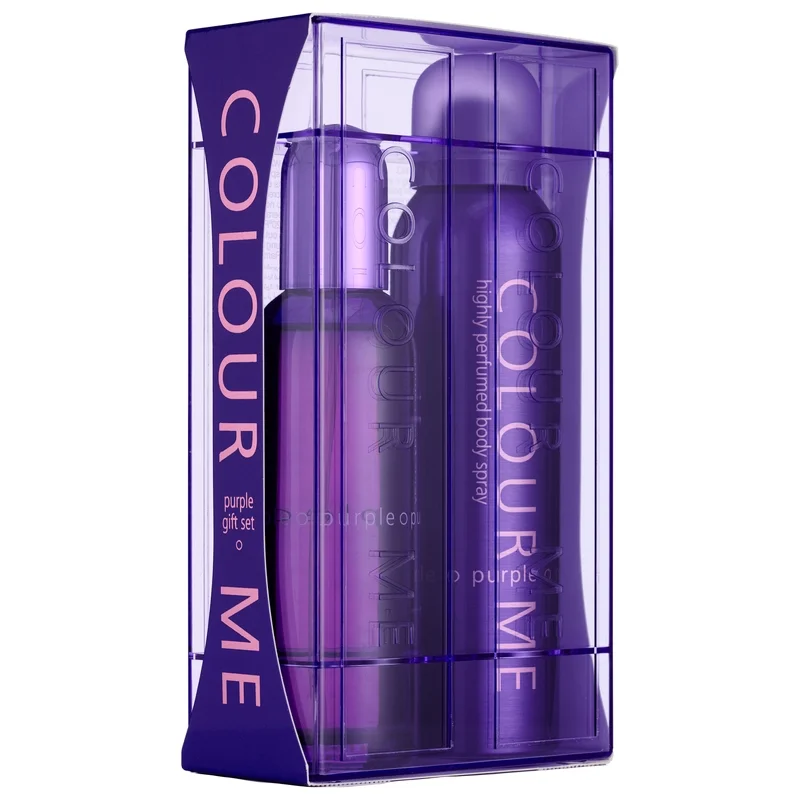 Colour Me Femme Purple Eau de Parfum Spray 100ml Gift Set Image 1