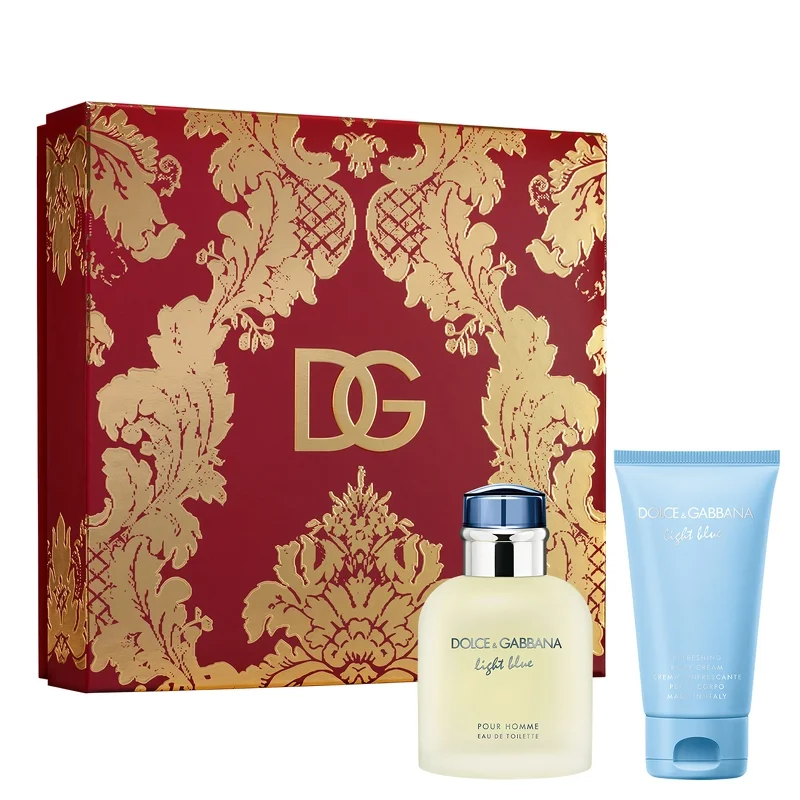 Dolce&Gabbana Light Blue Pour Homme Eau de Toilette Spray 75ml Gift Set Image 1