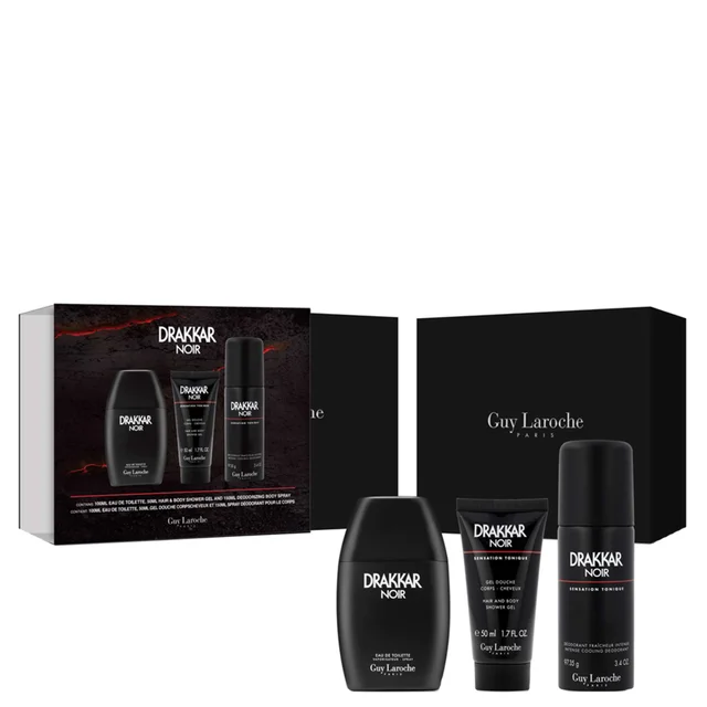 Guy Laroche Drakkar Noir Eau de Toilette Spray 100ml Gift Set