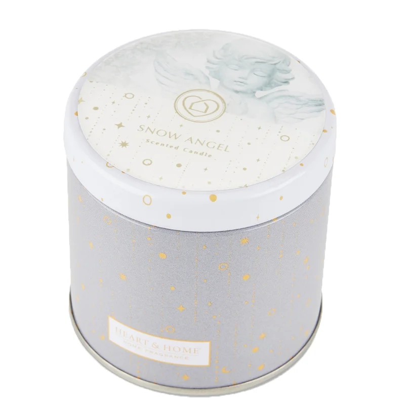 Heart & Home Christmas 2023 Tin Candle Snow Angel 125g Image 1