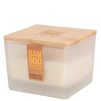 BAMBOO Candle Centrepiece Candle Orange Zest & Clove Oil 320g