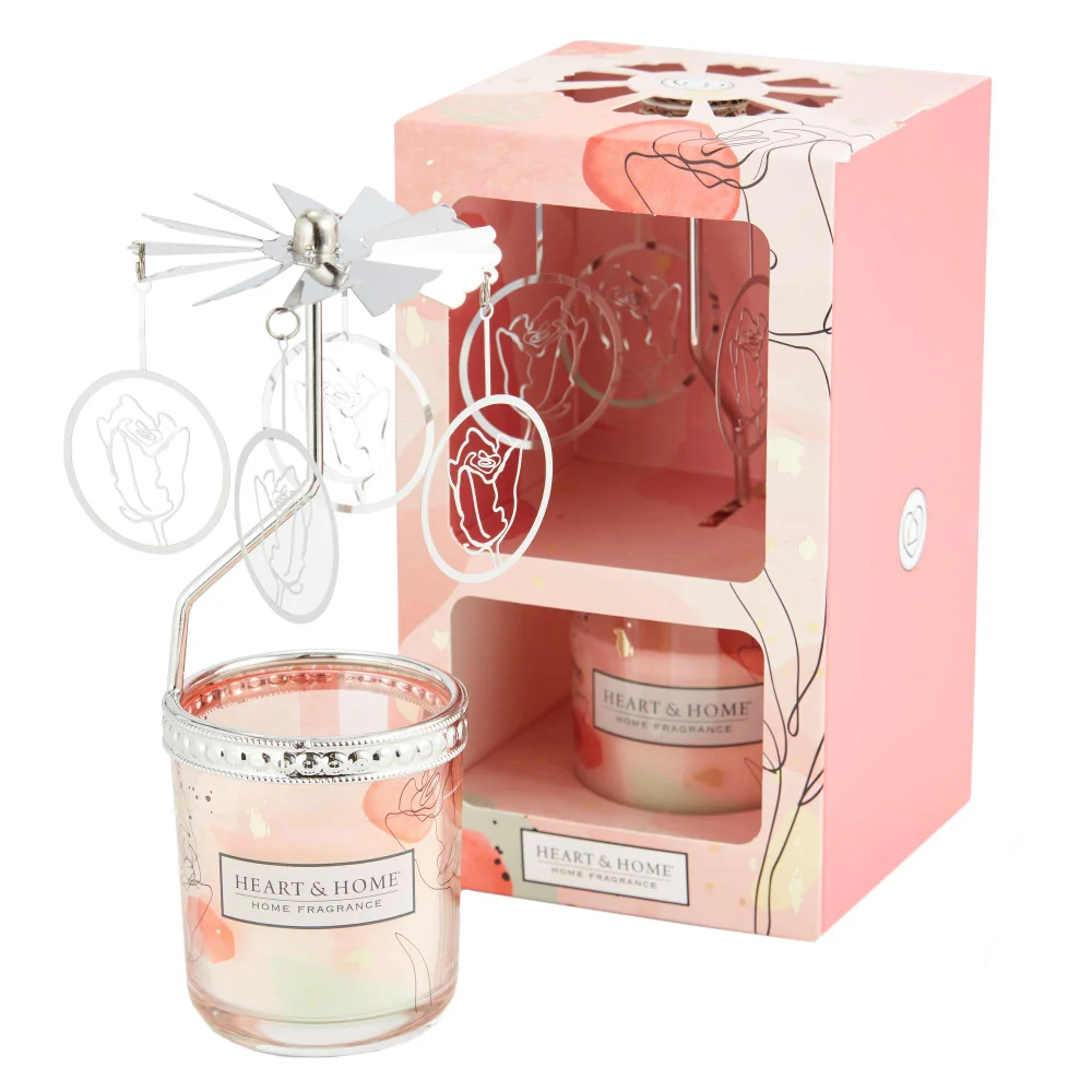 Heart & Home Gifts & Sets Mini Candle & Carousel Gift Set With Love Image 1