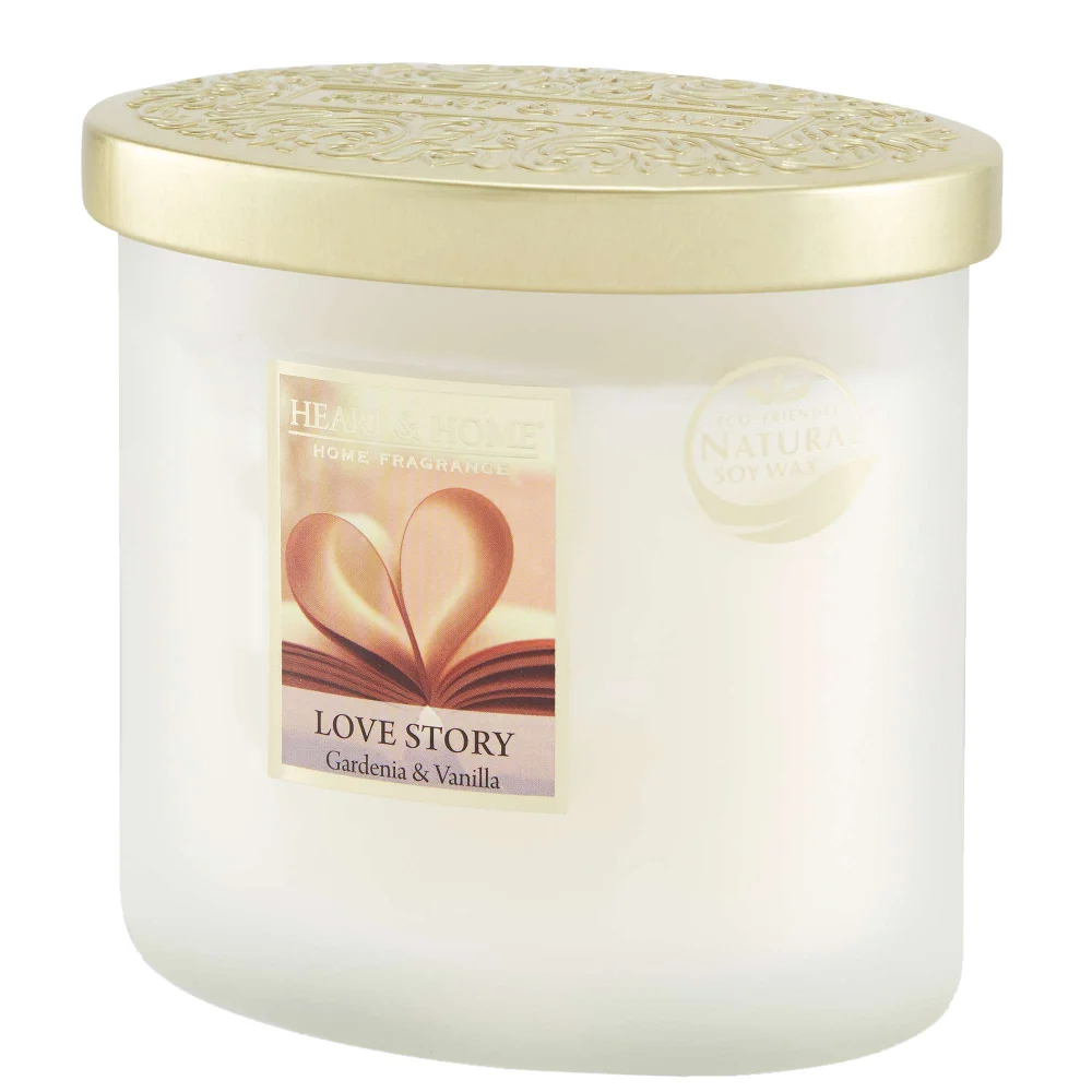 Heart & Home Elipse Candles Twin Wick Love Story 220g Image 1
