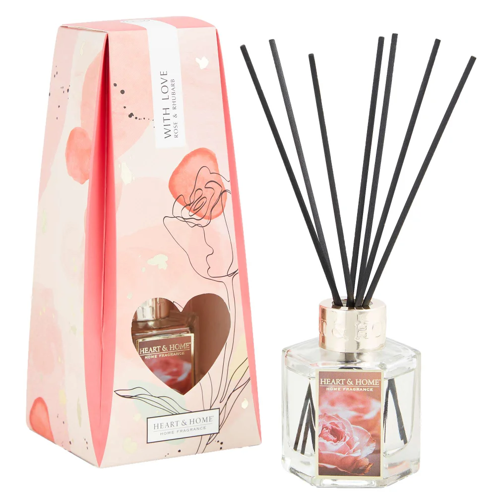 Heart & Home Reed Diffusers With Love (Rose) 70ml Image 1