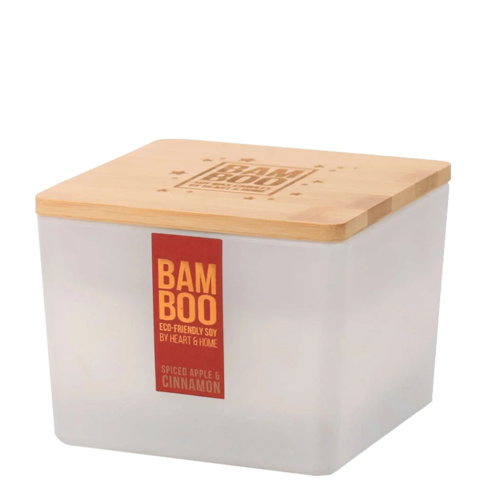 BAMBOO Candle Centrepiece Candle Spiced Apple & Cinnamon 320g Image 1