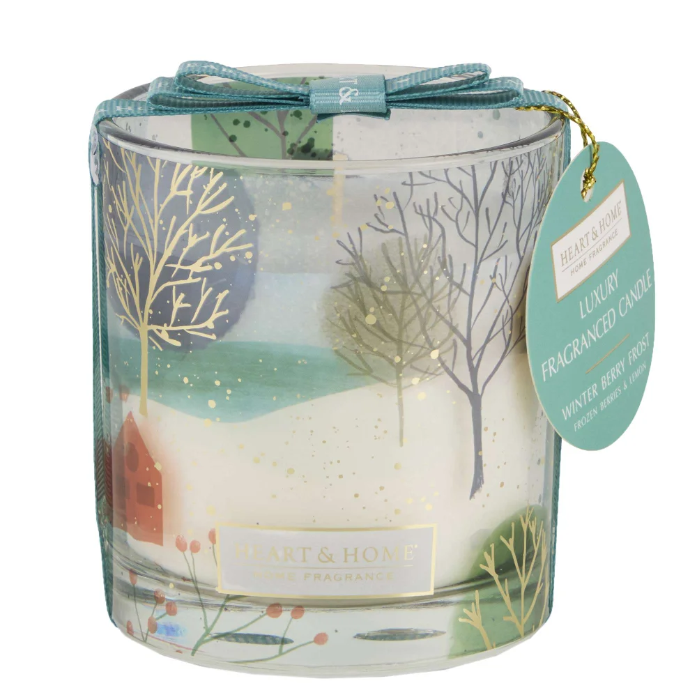 Heart & Home Candles Scene Candle Winter Berry Frost 200g Image 1