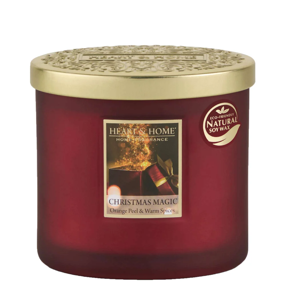 Heart & Home Candles Twin Wick Candle Christmas Magic 220g Image 1