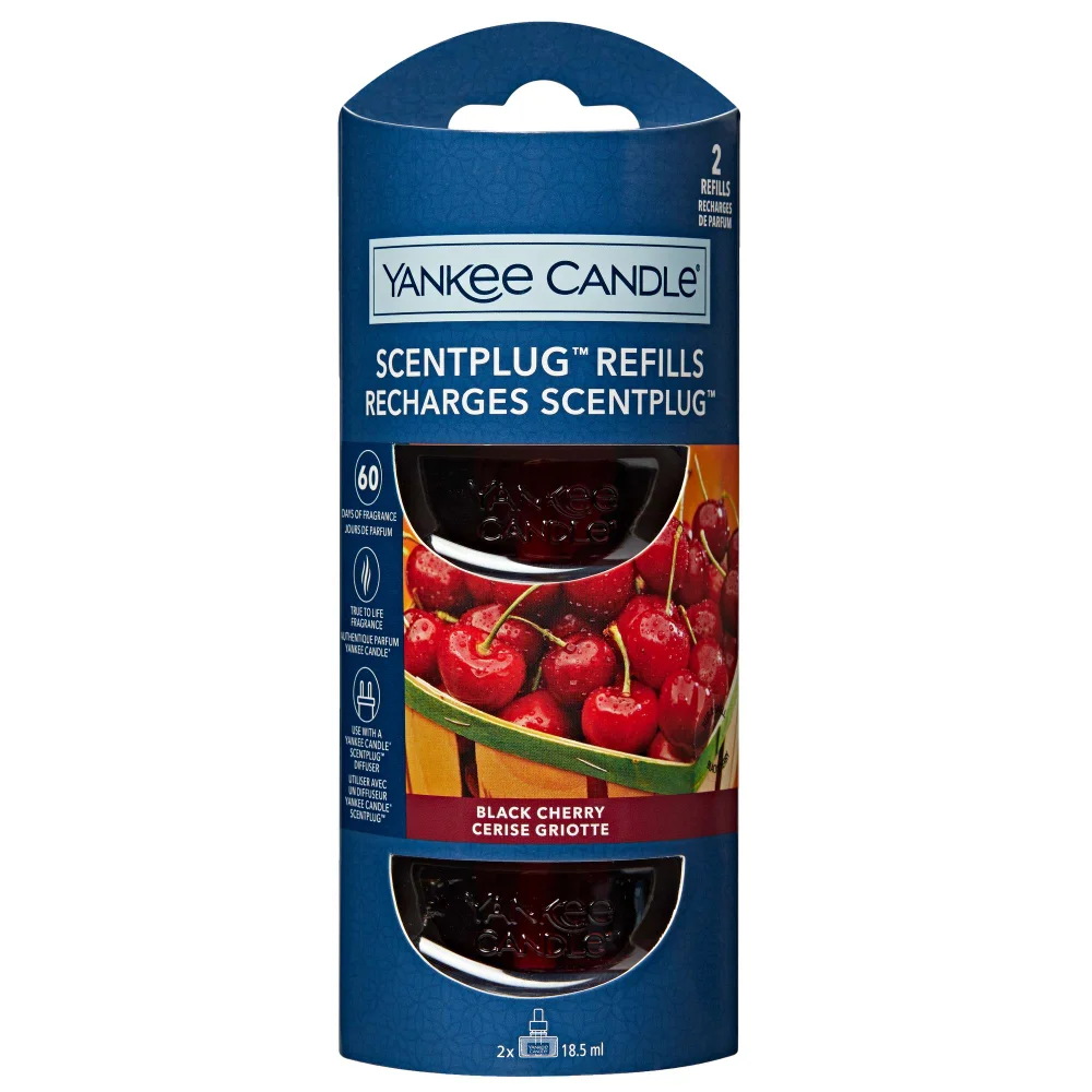 Yankee Candle ScentPlug Refills Black Cherry 2 x 18.5ml Image 1