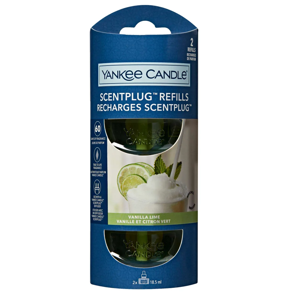 Yankee Candle ScentPlug Refills Vanilla Lime 2 x 18.5ml Image 1